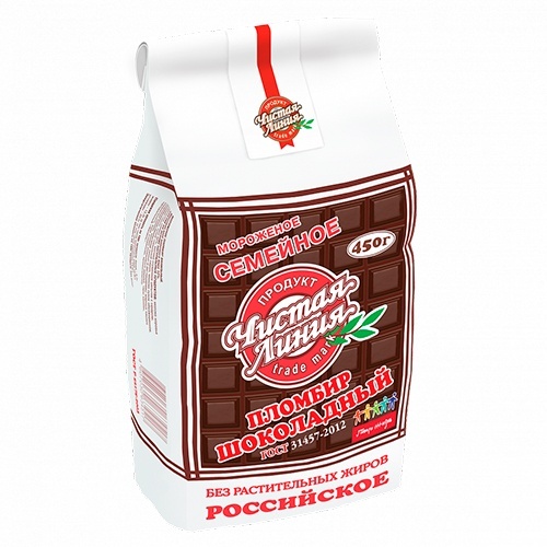 Пломбир Семейное шоколад, 450 г