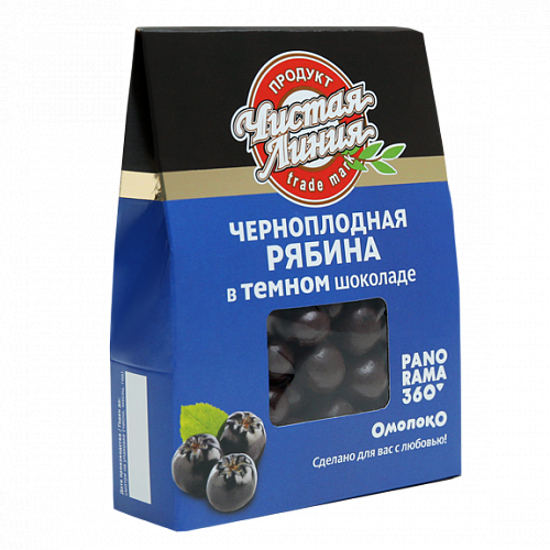 Черноплодная рябина в темном шоколаде, 100 г