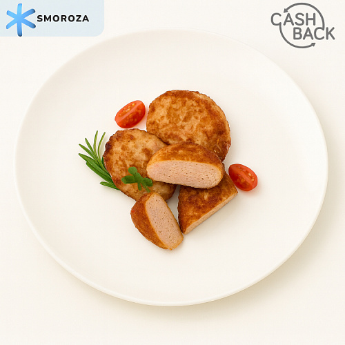 Оладьи из курицы с ветчиной и сыром, 500 г