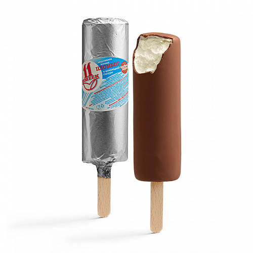 Мороженое «11 копеек» пломбир ванильный в шоколадной глазури эскимо, 80 г