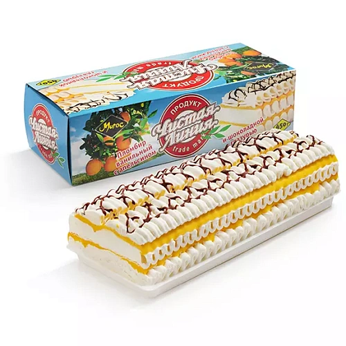 Торт-мороженое с апельсиновым пюре, 450 г