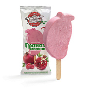 Мороженое «Гранат-малина» пломбир гранатовый Эскимо Гранат-Малина пломбир с гранатовым и малиновым соком с кусочками малины, 70 г