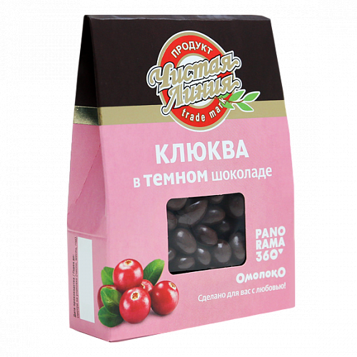 Клюква в темном шоколаде, 100 г