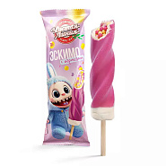 Мороженое пломбир «Спиролло» с рисовыми шариками в гранатовой глазури, 70 г