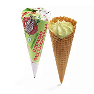 Мороженое «Сахарный Рожок» пломбир фисташковый в вафельном рожке, 110 г